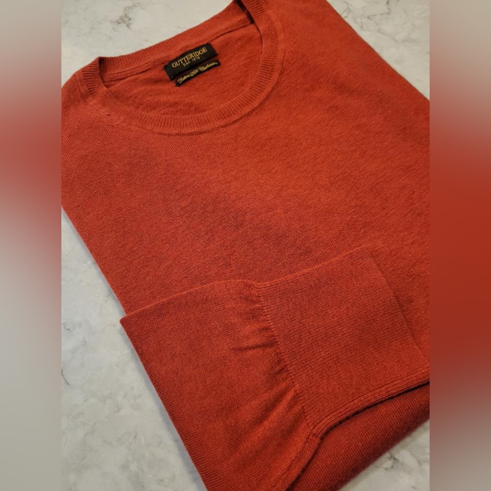 Gutteridge Soft Red Pullover Crew Neck